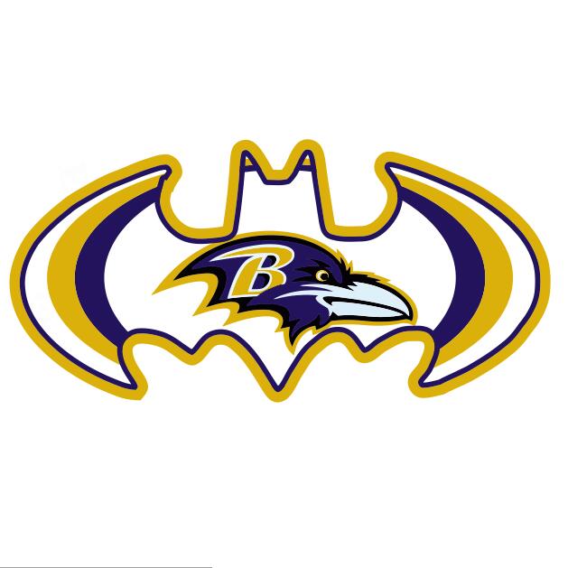 Baltimore Ravens Batman Logo fabric transfer